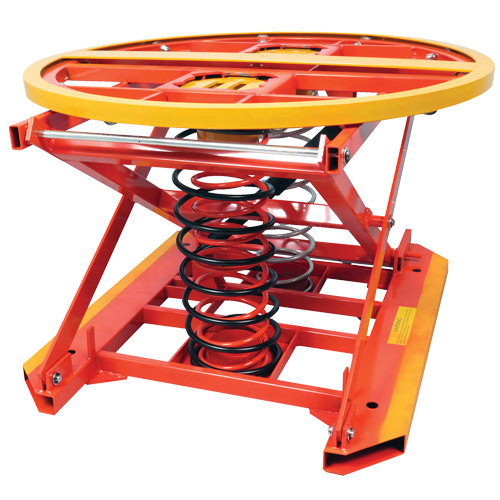Spring Operated Pallet Positioner and Leveler, 43-1/2" L x 43-1/2" W, 4500 lbs. Cap. Oxford Builders Supplies Inc