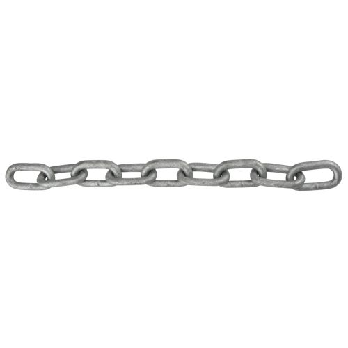 Straight Link Chain, Low Carbon Steel, 5/8" x 150' (45.7 m) L, Grade 30, 6900 lbs. (3.45 tons) Load Capacity Oxford Builders Supplies Inc