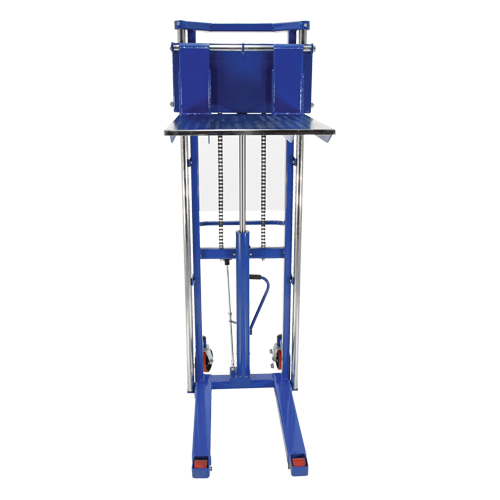 Hefti-Lift Load Stacker, Foot Pump Operated, 1500 lbs. Capacity, 63" Max Lift Oxford Builders Supplies Inc