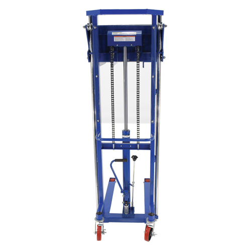 Hefti-Lift Load Stacker, Foot Pump Operated, 1500 lbs. Capacity, 63" Max Lift Oxford Builders Supplies Inc