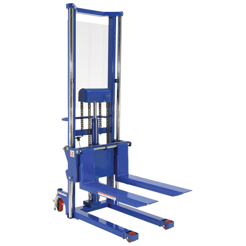 Hefti-Lift Load Stacker, Foot Pump Operated, 1500 lbs. Capacity, 63" Max Lift Oxford Builders Supplies Inc