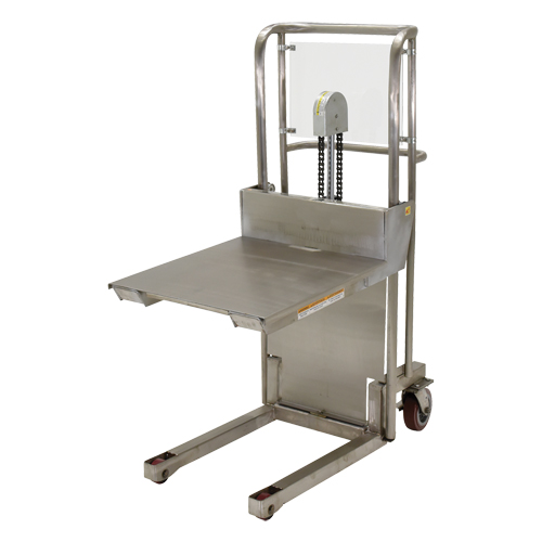 Hefti-Lift Load Stacker, Foot Pump Operated, 450 lbs. Capacity, 45-5/8" Max Lift Oxford Builders Supplies Inc