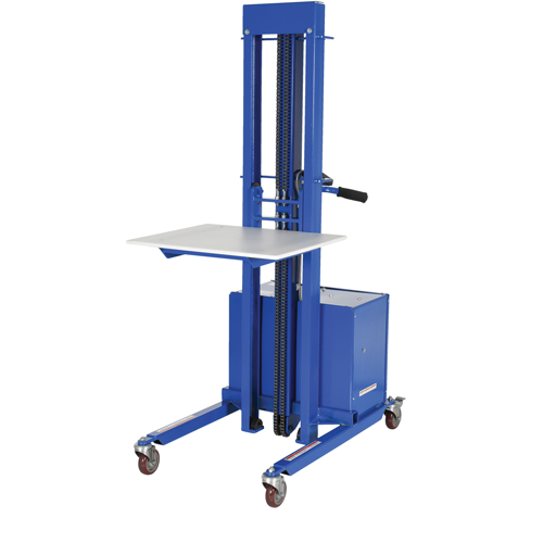 Quick Lift Stacker, Electric Operated, 400 lbs. Capacity, 57" Max Lift Oxford Builders Supplies Inc