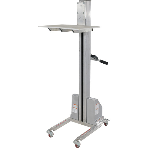 Quick Lift Stacker, Electric Operated, 175 lbs. Capacity, 57" Max Lift Oxford Builders Supplies Inc