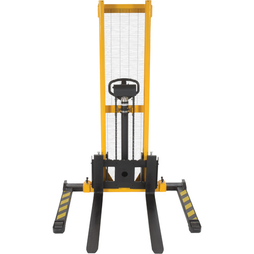 Manual Hydraulic Stacker, Hand Pump Operated, 2000 lbs. Capacity, 63" Max Lift Oxford Builders Supplies Inc
