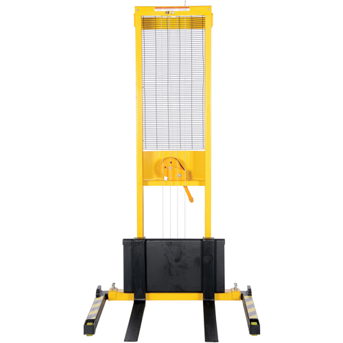Manual Stacker, Hand Winch Operated, 770 lbs. Capacity, 60" Max Lift Oxford Builders Supplies Inc