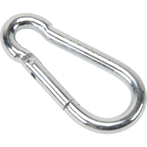 Mousqueton zingu&eacute;, 500 lb (0,25 tonne) Charge d'utilisation max., 5/16" Taille, 1/2" Oeil Oxford Builders Supplies Inc