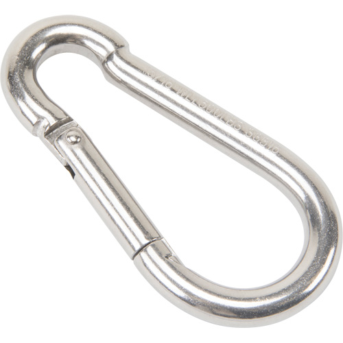 Stainless Steel Snap Hook, 500 lbs (0.25 tons) Working Load Limit, 5/16" Size, 1/2" Eye Oxford Builders Supplies Inc