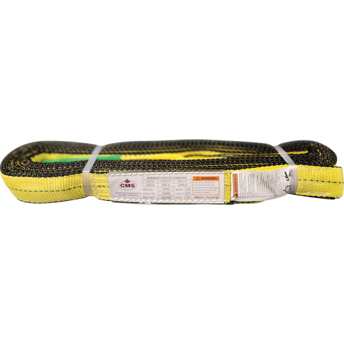 &eacute;lingue en sangle de polyester, Pli Double, Oeillets renvers&eacute;s, Type 4, 2" la x 20' lo, Capacit&eacute; verticale 6400 lb Oxford Builders Supplies Inc