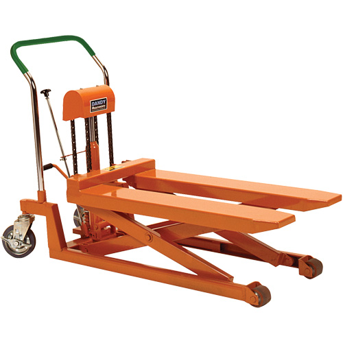 Dandy Lift Scissor Fork Lift Table, 37.1" L x 19.7" W, Steel, 1100 lbs. Capacity Oxford Builders Supplies Inc