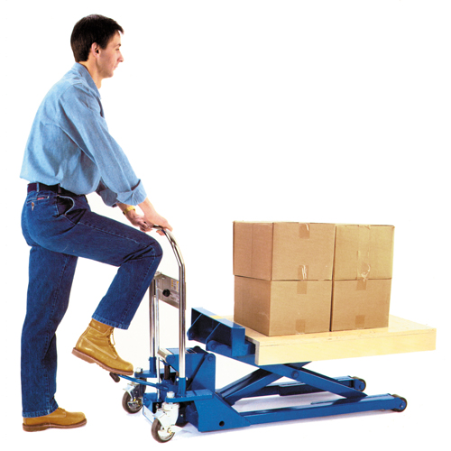Low Profile Dandy Lift Scissor Lift Table, 37-1/10" L x 19-7/10" W, Steel, 1100 lbs. Capacity Oxford Builders Supplies Inc