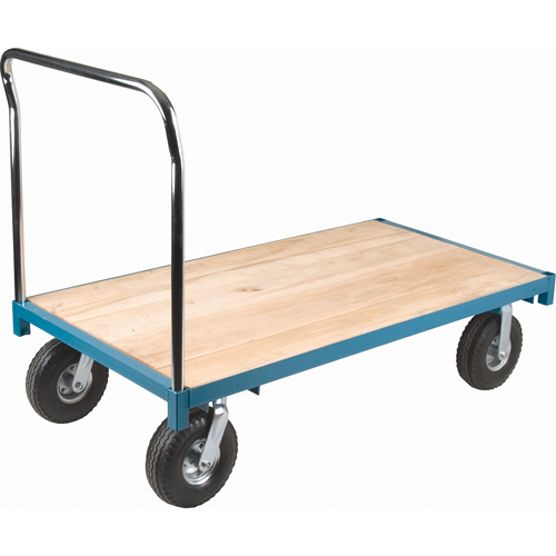 Heavy-Duty Platform Truck, 60" L x 30" W, 1200 lbs. Capacity, Pneumatic Casters Oxford Builders Supplies Inc