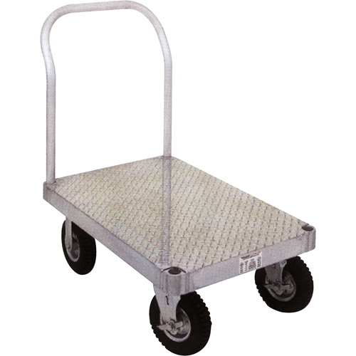 Diable en aluminium, 36" la x 72" lo, 2000 lb cap, Roues Caoutchouc Oxford Builders Supplies Inc