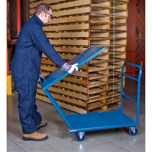 Chariots &agrave; tablettes/plateforme, Acier, 24" la x 36" p x 40" h, Capacit&eacute; de la plateforme 1300 lb Oxford Builders Supplies Inc