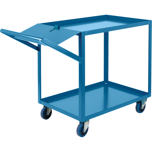 Order Picking Carts, 36" H x 24" W x 64" D, 2 Shelves, 1200 lbs. Capacity Oxford Builders Supplies Inc