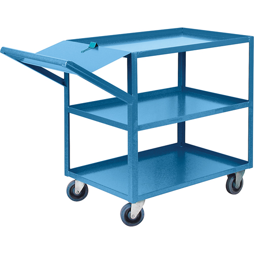 Order Picking Carts, 36" H x 24" W x 52" D, 3 Shelves, 1200 lbs. Capacity Oxford Builders Supplies Inc