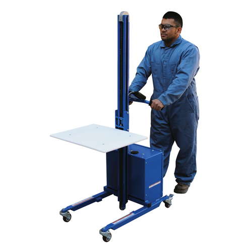 Quick Lift Platform Stacker, Electric Operated, 175 lbs. Capacity, 57" Max Lift Oxford Builders Supplies Inc