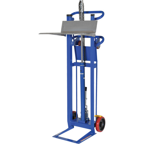 Gerbeur &agrave; plateforme hydraulique, M&eacute;canisme Pompe au pied, Capacit&eacute; de 750 lb, Levage max de 52" Oxford Builders Supplies Inc