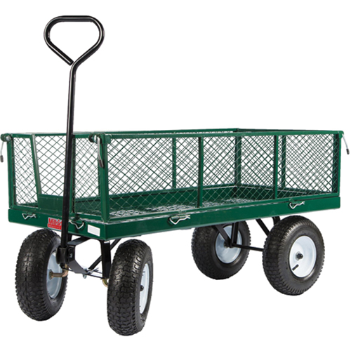 Wagons With Fold-Down Racks, 24" W x 48" L, 800 lbs. Capacity Oxford Builders Supplies Inc