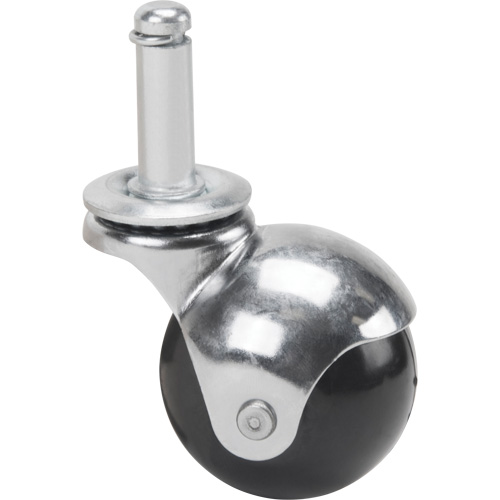 Zinc Plated Caster, Swivel with Brake, 2" (50.8mm) Dia., 200 lbs. (91 kg.) Capacity Oxford Builders Supplies Inc