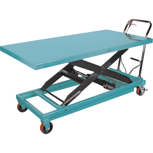 Heavy-Duty Hydraulic Scissor Lift Table, 63" L x 31-7/8" W, Steel, 1100 lbs. Capacity Oxford Builders Supplies Inc