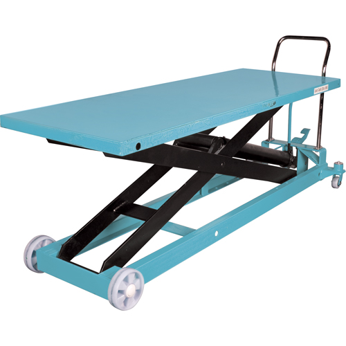 Heavy-Duty Hydraulic Scissor Lift Table, 80-1/8" L x 29-1/2" W, Steel, 2200 lbs. Capacity Oxford Builders Supplies Inc