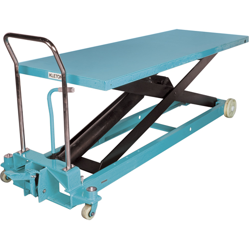 Heavy-Duty Hydraulic Scissor Lift Table, 80-1/8" L x 29-1/2" W, Steel, 2200 lbs. Capacity Oxford Builders Supplies Inc