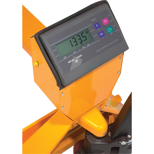Digital Scale Pallet Truck, 27.5" L x 27.5" W, 5000 lbs. Cap. Oxford Builders Supplies Inc
