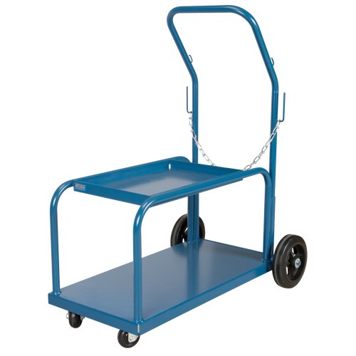 Mini-MIG Welding Cart, Rubber Wheels, 18" W x 36" L Base, 1000 lbs. Oxford Builders Supplies Inc