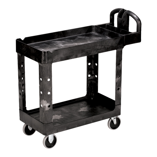 Chariot utilitaire robuste - 4500-88, 2 tiers, 17-1/8" x 33-1/4" x 39", Capacit&eacute; 500 lb Oxford Builders Supplies Inc