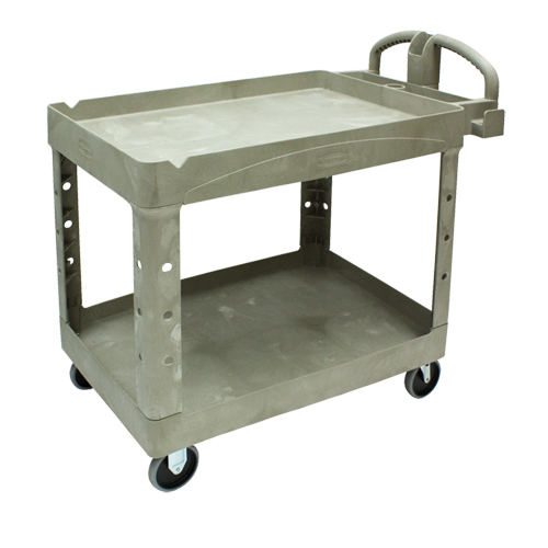 Heavy Duty Utility Cart - 4520-88, 2 Tiers, 25-1/4" x 39" x 44", 500 lbs. Capacity Oxford Builders Supplies Inc
