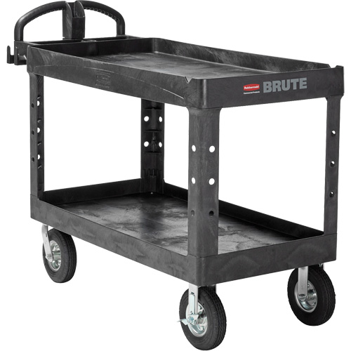 Chariot utilitaire robuste, 2 tiers, 25-1/4" x 33-1/4" x 55", Capacit&eacute; 750 lb Oxford Builders Supplies Inc