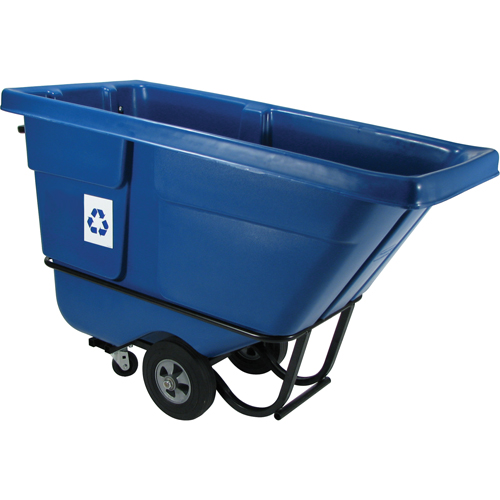 Chariot basculeur en acier, Poly&eacute;thyl&egrave;ne, 1/2 vg³, Capacit&eacute; de charge de 850 lb Oxford Builders Supplies Inc