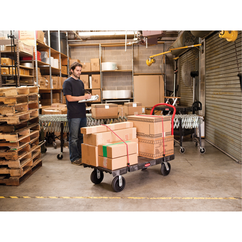 Heavy-Duty Platform Truck, 36" L x 24" W, 1000 lbs. Cap., Rubber Wheels Oxford Builders Supplies Inc
