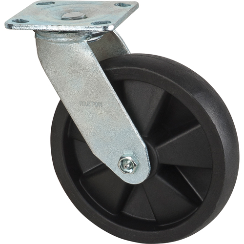 Roulettes haute temp&eacute;rature, Pivotant, 8" (203,2 mm), Nylon, 1000 lb (453 kg) Oxford Builders Supplies Inc