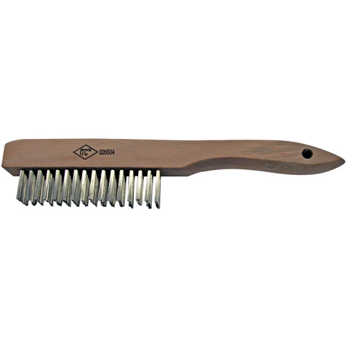 Scratch Brush, Stainless Steel, 4 x 16 Wire Rows Oxford Builders Supplies Inc