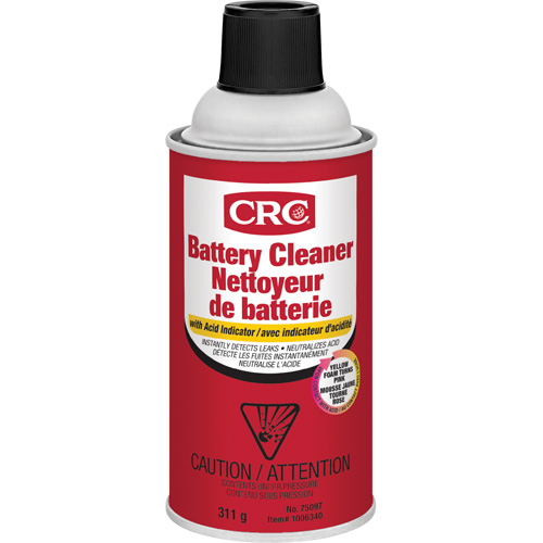 Nettoyants pour batteries avec indicateur d'acide, Canette a&eacute;rosol Oxford Builders Supplies Inc