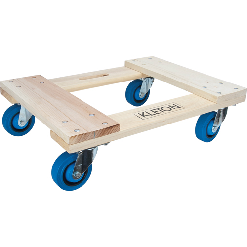 Hardwood Dolly, Rubber Wheels, 1400 lbs. Capacity, 18" W x 24" D x 7" H Oxford Builders Supplies Inc
