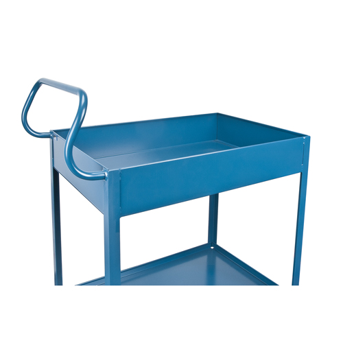 Chariots de service &agrave; bordure profonde, 2 Tiers, 24" la x 47" h x 36" p, Capacit&eacute; 1200 lb Oxford Builders Supplies Inc