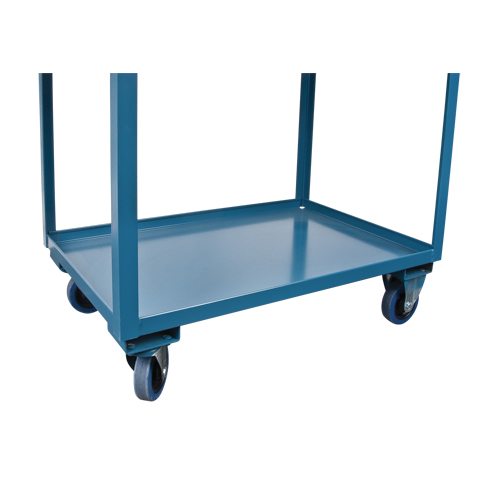 Chariots de service &agrave; bordure profonde, 2 Tiers, 24" la x 47" h x 36" p, Capacit&eacute; 1200 lb Oxford Builders Supplies Inc