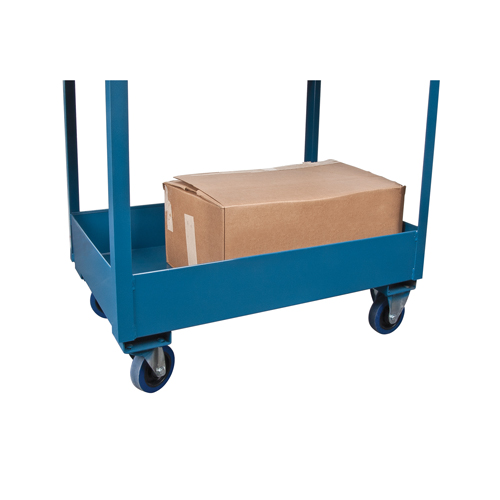 Deep Lipped Service Cart, 2 Tiers, 24" W x 47" H x 36" D, 1200 lbs. Capacity Oxford Builders Supplies Inc
