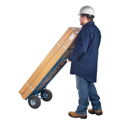 Load Retention Hand Truck, Dual Handle, Steel, 53" Height, 600 lbs. Capacity Oxford Builders Supplies Inc
