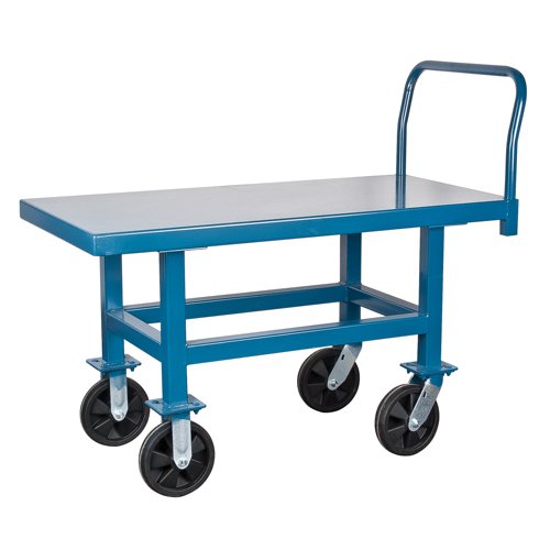 Elevated Platform Trucks, 60" L x 30" W, 1000 lbs. Capacity, Pneumatic Casters Oxford Builders Supplies Inc
