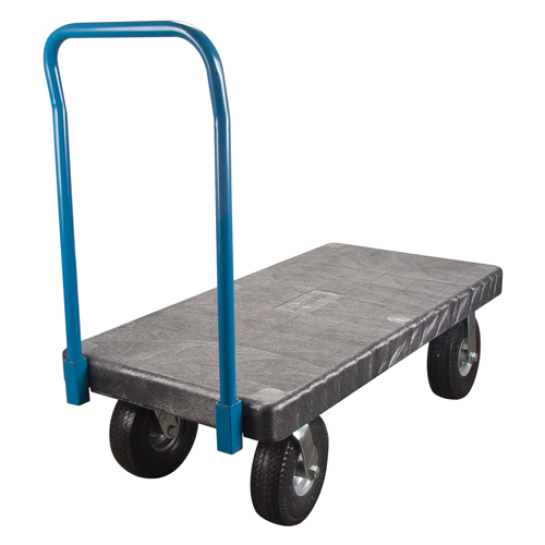Chariots &agrave; plateforme en plastique, 60" lo x 30" la, 900 lb cap, Roues Anticrevaison Oxford Builders Supplies Inc