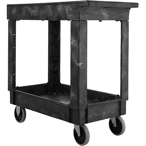 Chariot utilitaire avec poign&eacute;e, 2 tiers, 34" x 31-1/4" x 16", Capacit&eacute; 500 lb Oxford Builders Supplies Inc