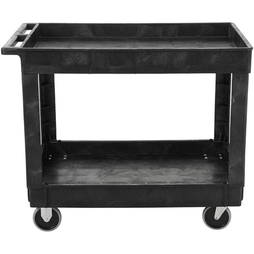 Flat Handle Utility Cart, 2 Tiers, 40" x 32-1/4" x 24", 500 lbs. Capacity Oxford Builders Supplies Inc