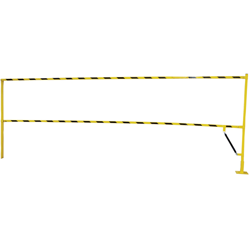 Safety Lift Gate, 10' L x 42-5/8" H, 159" Raised, Yellow Oxford Builders Supplies Inc