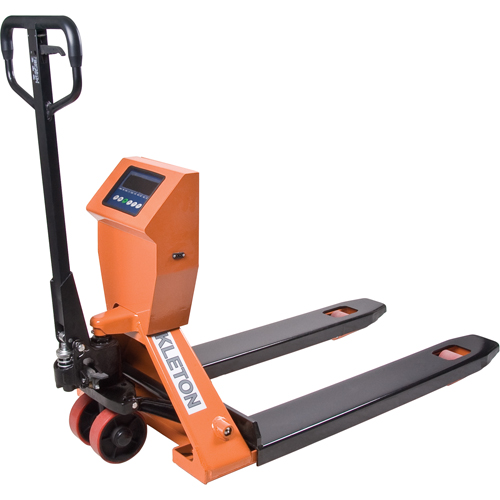 Transpalettes hydrauliques &agrave; balance num&eacute;rique, 44,5" lo x 27" la, Capacit&eacute; de 4400 lb Oxford Builders Supplies Inc