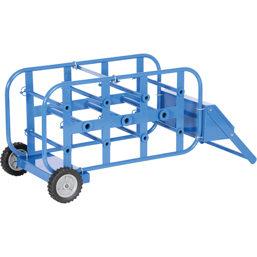 Chariot portatif pour mat&eacute;riaux bobin&eacute;s, Acier, 11 Montants, 19-1/2" la x 43-1/4" h x 17-1/2" p, Capacit&eacute; de 150 lb Oxford Builders Supplies Inc