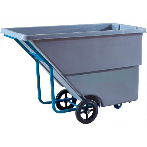 Chariot basculeur en acier, Poly&eacute;thyl&egrave;ne, 0,625 vg³, Capacit&eacute; de charge de 850 lb Oxford Builders Supplies Inc